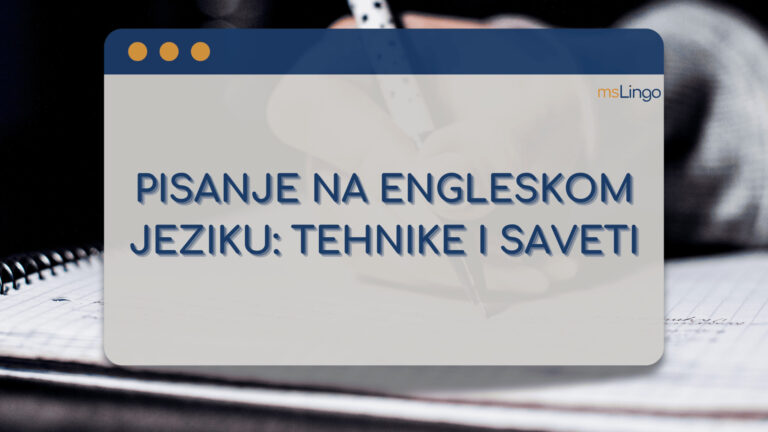 Pisanje na engleskom jeziku tehnike i saveti
