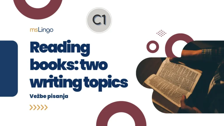 Vežbe pisanja C1 - Reading Books
