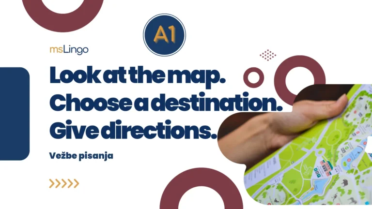 Vežbe pisanja A1 - Look at the map