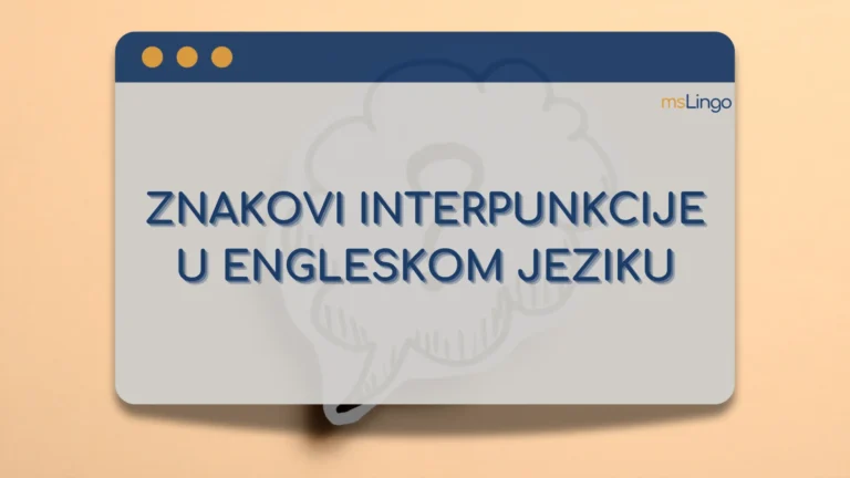 Znakovi interpunkcije u engleskom jeziku