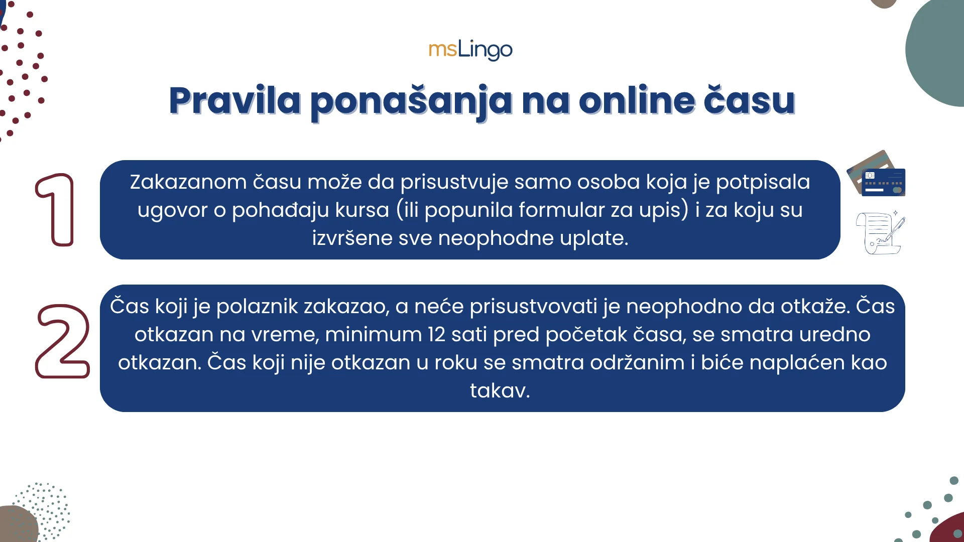 msLingo pravila ponašanja 3