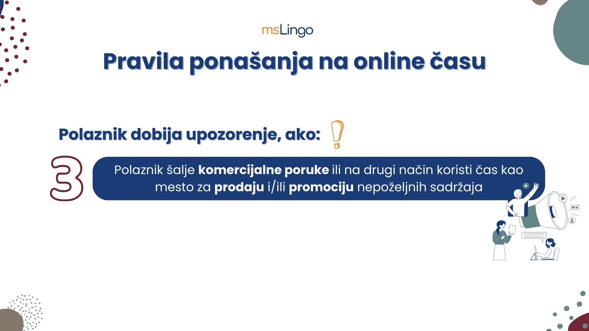 msLingo pravila ponašanja 4