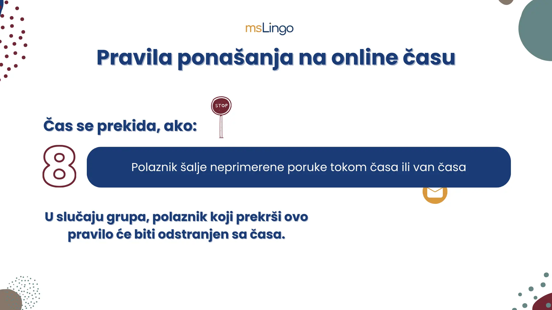 msLingo pravila ponašanja 9