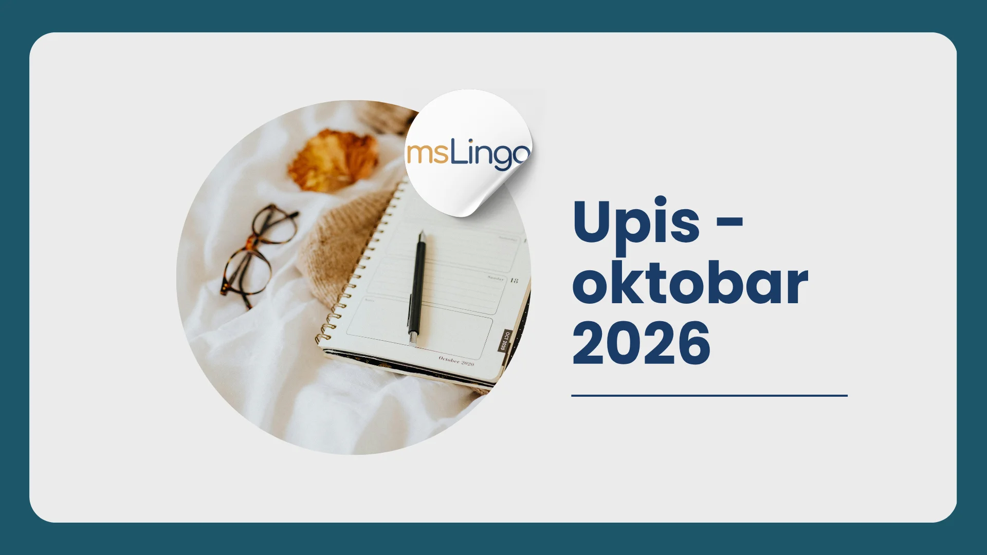 Upis - oktobar 2026